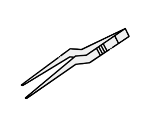 ルーチェ型ピンセットのイラスト