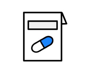 紙袋入りの薬のイラスト