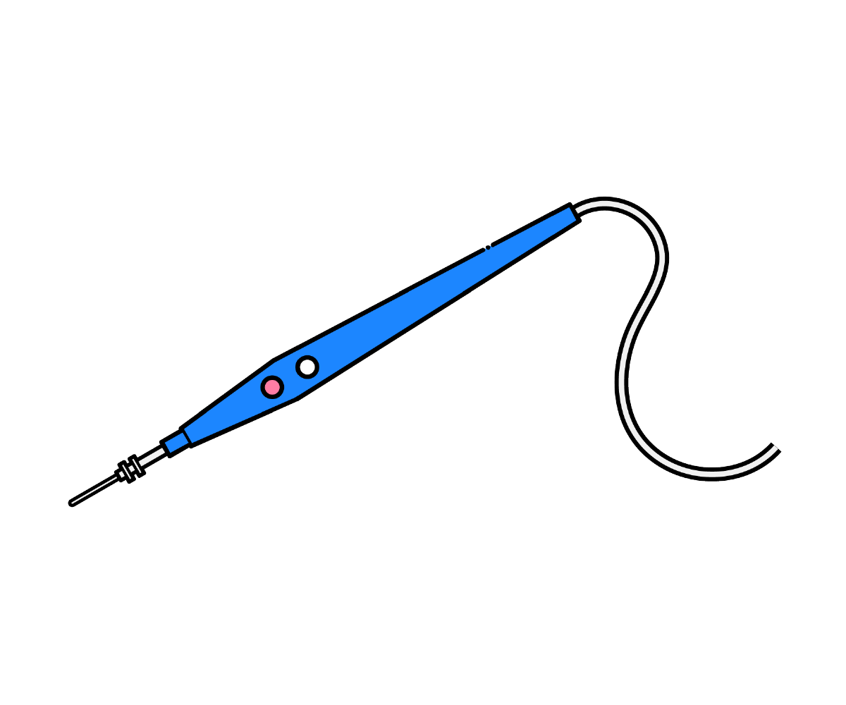 電気メスペンシルのイラスト