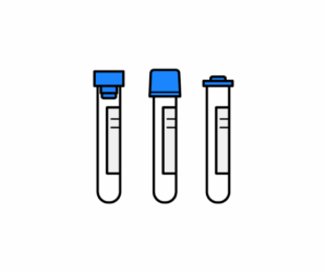 3種類の採血管のイラスト