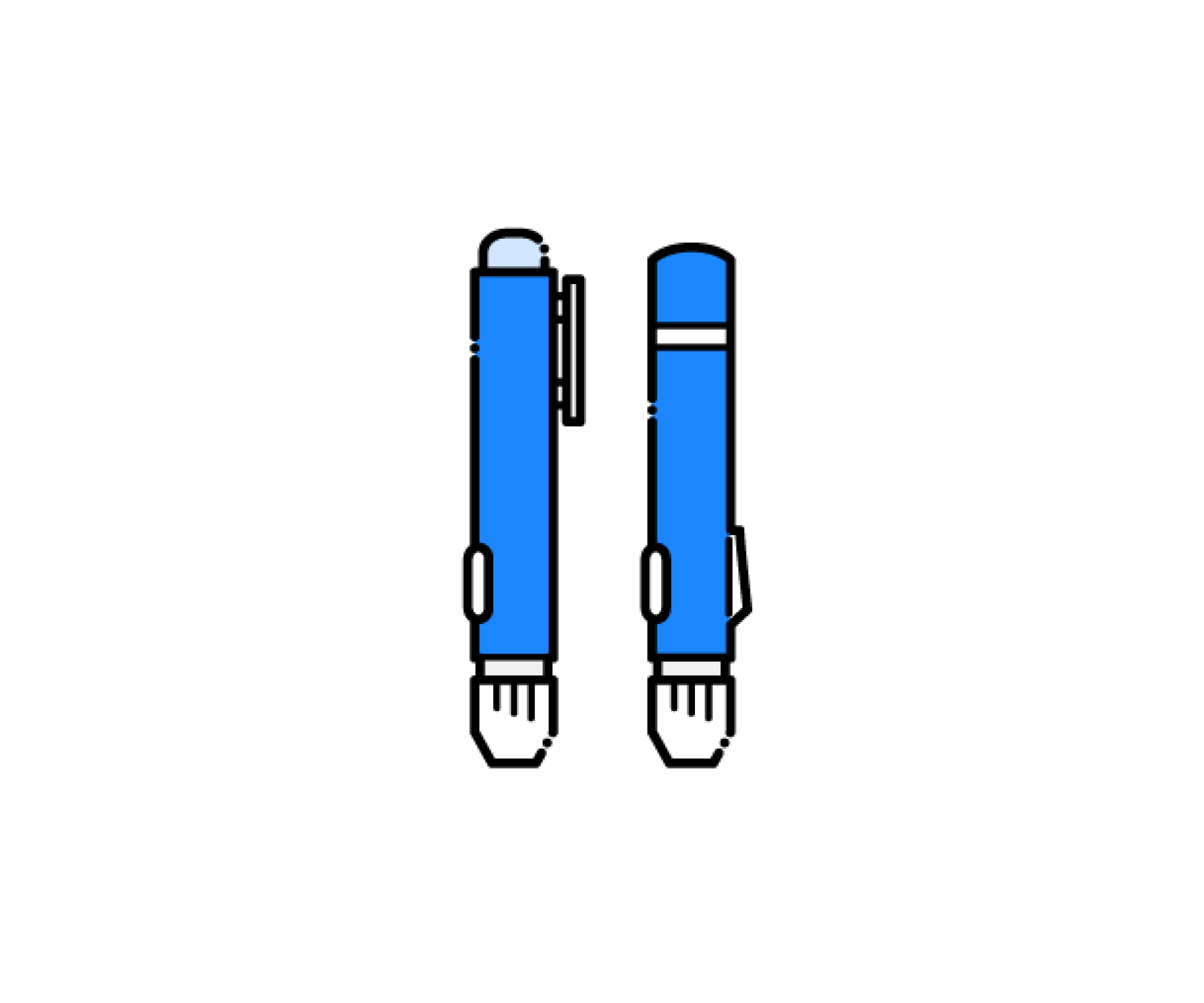 採血用穿刺器具のイラスト