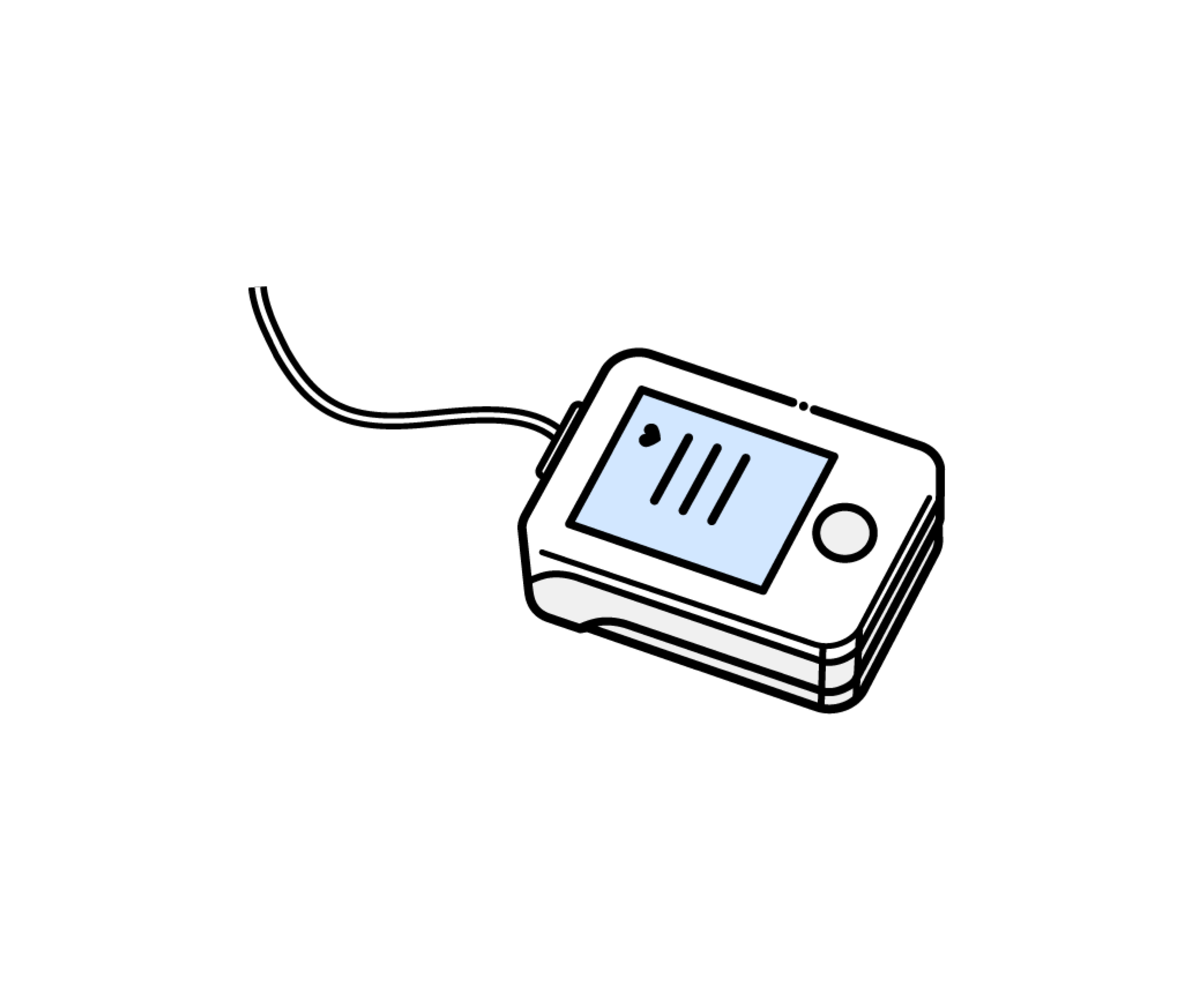 パルスオキシメーターのイラスト