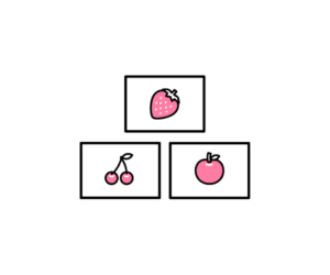 言語聴覚療法のカードのイラスト